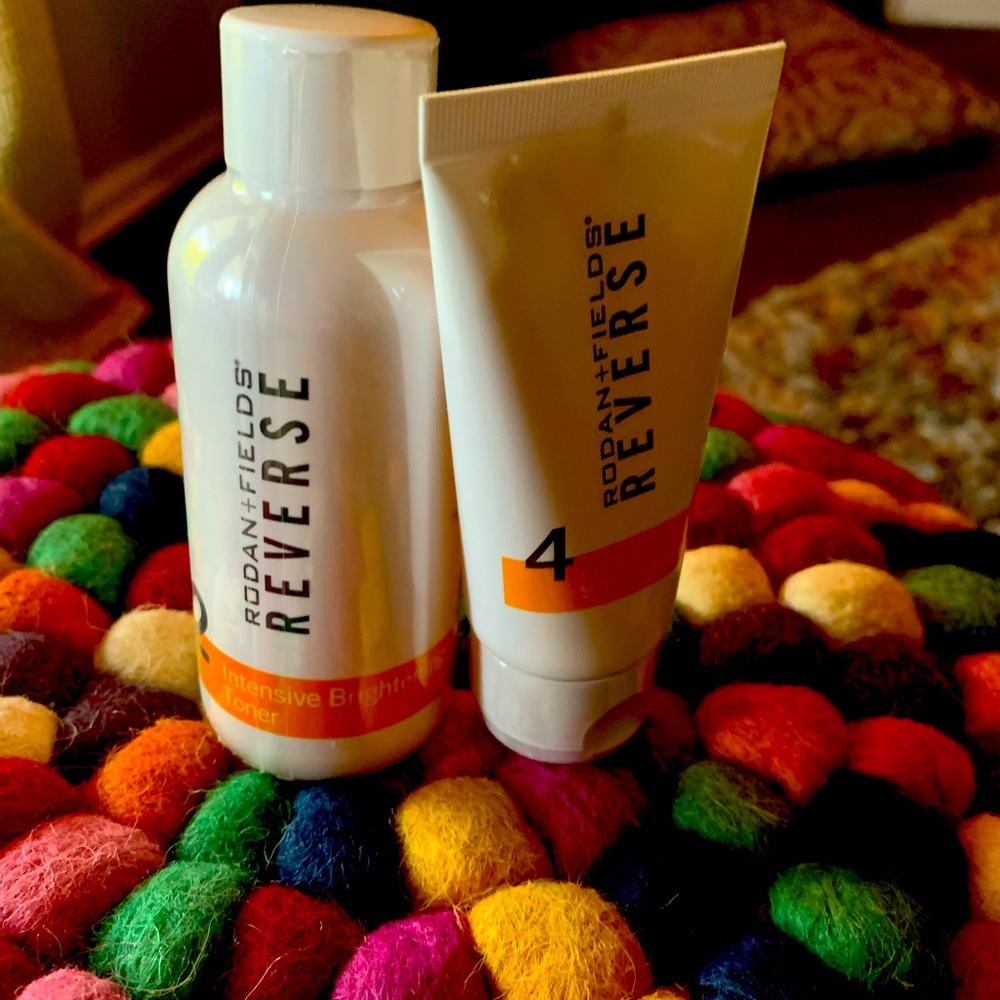 Rodan + Fields Reverse Brightening Toner and Sunscreen